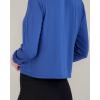 image:imageReal Essentials 5 Pack Womens DryFit Long Sleeve Crop Top  Running Workout Gym Athletic Crew Neck Shirt Plus AvailableSet 3