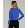 image:imageReal Essentials 5 Pack Womens DryFit Long Sleeve Crop Top  Running Workout Gym Athletic Crew Neck Shirt Plus AvailableSet 3