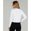 image:imageReal Essentials 5 Pack Womens DryFit Long Sleeve Crop Top  Running Workout Gym Athletic Crew Neck Shirt Plus AvailableSet 5
