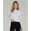 image:imageReal Essentials 5 Pack Womens DryFit Long Sleeve Crop Top  Running Workout Gym Athletic Crew Neck Shirt Plus AvailableSet 7