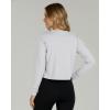image:imageReal Essentials 5 Pack Womens DryFit Long Sleeve Crop Top  Running Workout Gym Athletic Crew Neck Shirt Plus AvailableSet 7
