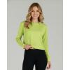 image:imageReal Essentials 5 Pack Womens DryFit Long Sleeve Crop Top  Running Workout Gym Athletic Crew Neck Shirt Plus AvailableSet 8