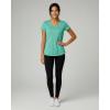 image:imageReal Essentials 5 Pack Womens DryFit Short Sleeve V Neck T Shirt Workout Fitness Yoga Top Tee Available in Plus SizeSet 15