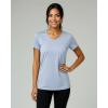 image:imageReal Essentials 5 Pack Womens DryFit Short Sleeve V Neck T Shirt Workout Fitness Yoga Top Tee Available in Plus SizeSet 16