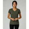 image:imageReal Essentials 5 Pack Womens DryFit Short Sleeve V Neck T Shirt Workout Fitness Yoga Top Tee Available in Plus SizeSet 3