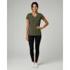 image:imageReal Essentials 5 Pack Womens DryFit Short Sleeve V Neck T Shirt Workout Fitness Yoga Top Tee Available in Plus SizeSet 3