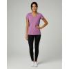 image:imageReal Essentials 5 Pack Womens DryFit Short Sleeve V Neck T Shirt Workout Fitness Yoga Top Tee Available in Plus SizeSet 4
