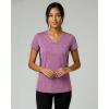 image:imageReal Essentials 5 Pack Womens DryFit Short Sleeve V Neck T Shirt Workout Fitness Yoga Top Tee Available in Plus SizeSet 4