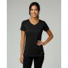 image:imageReal Essentials 5 Pack Womens DryFit Short Sleeve V Neck T Shirt Workout Fitness Yoga Top Tee Available in Plus SizeSet 5