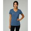 image:imageReal Essentials 5 Pack Womens DryFit Short Sleeve V Neck T Shirt Workout Fitness Yoga Top Tee Available in Plus SizeSet 8