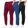 image:imageReal Essentials 3 Pack Boys Athletic Jogger Sweatpants  Kids Teens Youth Active Sports Pants with Pockets Sizes 518Set 8