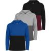 image:imageReal Essentials 3 Pack Boys Hoodies  Youth Mesh Long Sleeve Sweatshirts with Pocket for Kids amp TeensSet 8