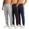 image:imageReal Essentials 3 Pack Mens Tricot Active Athletic Jogger  Running Sweatpants Workout Gym with Pockets Big amp TallSet B
