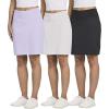 image:imageReal Essentials 3 Pack Womens 20 Golf Skirts Knee Length Skorts Athletic Long Active Casual Pockets Available in PlusSet 5