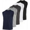 image:imageReal Essentials 3 amp 5 PackMens Dry Fit Workout Running Tank Top Gym Sleeveless Muscle Athletic Shirt Big amp Tall AvailableRegular Size  Set M