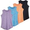 image:imageReal Essentials 4 Pack Girls DryFit Active Tank Top  Gym Running Workout Athletic Shirt for Kids Teens YouthSet 3