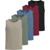 image:imageReal Essentials 5 Pack Boys Breeze Tech Tank Top  Sleeveless Athletic Shirt for Kids Youth Teens Ages 618Set 6