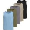 image:imageReal Essentials 5 Pack Boys Breeze Tech Tank Top  Sleeveless Athletic Shirt for Kids Youth Teens Ages 618Set 7
