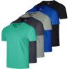 image:imageReal Essentials 5 Pack Mens Mesh Short Sleeve VNeck TShirt  Athletic Dry Fit V Neck Workout Shirt Big amp Tall AvailableSet 10
