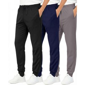 image:imageReal Essentials 3 Pack Boys Athletic Jogger Sweatpants  Kids Teens Youth Active Sports Pants with Pockets Sizes 518Set 4