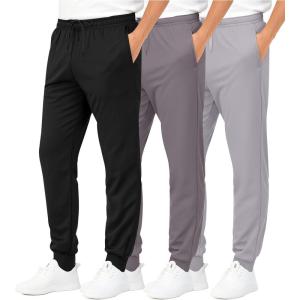 image:imageReal Essentials 3 Pack Boys Athletic Jogger Sweatpants  Kids Teens Youth Active Sports Pants with Pockets Sizes 518Set 5