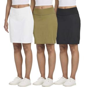 image:imageReal Essentials 3 Pack Womens 20 Golf Skirts Knee Length Skorts Athletic Long Active Casual Pockets Available in PlusSet 4