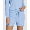 image:imageReal Essentials 2 Pack Womens Ribbed Knit Long Sleeve Top and Shorts Pullover Lounge Pajama Set Available In Plus SizeSet 3