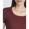 image:imageReal Essentials 3 Pack Womens Ribbed Mini Dress  Short Sleeve TShirt Dress Slim Fit Casual Summer DressSolid Black  Solid Burgundy  Solid Desert Sage