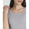 image:imageReal Essentials 3 Pack Womens Ribbed Mini Dress  Short Sleeve TShirt Dress Slim Fit Casual Summer DressSolid Black  Solid Ultimate Grey  Solid Tapioca