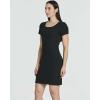 image:imageReal Essentials 3 Pack Womens Ribbed Mini Dress  Short Sleeve TShirt Dress Slim Fit Casual Summer DressSolid Black  Solid Ultimate Grey  Solid Tapioca