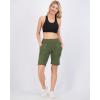 image:imageReal Essentials 4 Pack Womens 9 Bermuda Long High Waisted Shorts with Pockets Casual Workout Athletic Available in PlusSet 4