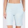 image:imageReal Essentials 4 Pack Womens 9 Bermuda Long High Waisted Shorts with Pockets Casual Workout Athletic Available in PlusSet 8