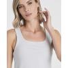image:imageReal Essentials 5 Pack Womens Square Neck Ribbed Crop Tank Tops  Racerback Workout Gym amp Casual ShirtsSet 1