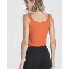 image:imageReal Essentials 5 Pack Womens Square Neck Ribbed Crop Tank Tops  Racerback Workout Gym amp Casual ShirtsSet 4