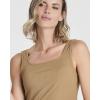 image:imageReal Essentials 5 Pack Womens Square Neck Ribbed Crop Tank Tops  Racerback Workout Gym amp Casual ShirtsSet 4