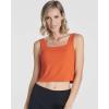 image:imageReal Essentials 5 Pack Womens Square Neck Ribbed Crop Tank Tops  Racerback Workout Gym amp Casual ShirtsSet 4