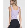 image:imageReal Essentials 5 Pack Womens Square Neck Ribbed Crop Tank Tops  Racerback Workout Gym amp Casual ShirtsSet 8