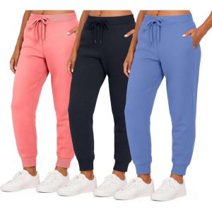 image:imageReal Essentials 3 Pack Womens UltraSoft amp Warm Fleece Joggers Sweatpants with Pocket Available in Plus SizeSet 11