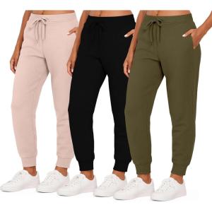 image:imageReal Essentials 3 Pack Womens UltraSoft amp Warm Fleece Joggers Sweatpants with Pocket Available in Plus SizeSet 5