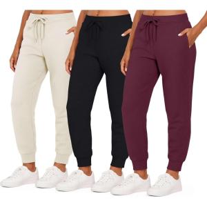 image:imageReal Essentials 3 Pack Womens UltraSoft amp Warm Fleece Joggers Sweatpants with Pocket Available in Plus SizeSet 6