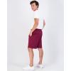 image:imageReal Essentials 3 Pack Mens 9 Mesh Basketball Shorts  Long Athletic Performance Gym Short with Pockets S3XSolid Burgundy  Charcoal  Solid Black