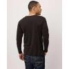 image:imageReal Essentials 3 Pack Mens Cotton Long Sleeve Crew Neck TShirt with Pocket  Soft Work Casual Jersey Tees Big amp TallSet 2