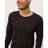image:imageReal Essentials 3 Pack Mens Cotton Long Sleeve Crew Neck TShirt with Pocket  Soft Work Casual Jersey Tees Big amp TallSet 2
