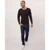image:imageReal Essentials 3 Pack Mens Cotton Long Sleeve Crew Neck TShirt with Pocket  Soft Work Casual Jersey Tees Big amp TallSet 2