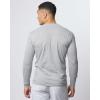 image:imageReal Essentials 3 Pack Mens Cotton Long Sleeve Crew Neck TShirt with Pocket  Soft Work Casual Jersey Tees Big amp TallSet 4