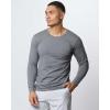 image:imageReal Essentials 3 Pack Mens Cotton Long Sleeve Crew Neck TShirt with Pocket  Soft Work Casual Jersey Tees Big amp TallSet 6