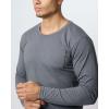image:imageReal Essentials 3 Pack Mens Cotton Long Sleeve Crew Neck TShirt with Pocket  Soft Work Casual Jersey Tees Big amp TallSet 7