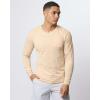 image:imageReal Essentials 3 Pack Mens Cotton Long Sleeve Crew Neck TShirt with Pocket  Soft Work Casual Jersey Tees Big amp TallSet 9
