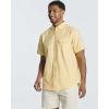 image:imageReal Essentials 3 Pack Mens ShortSleeve Oxford Solid Button Down Collar Casual Shirts with Pocket Available in Big amp TallSet 1