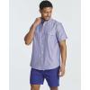 image:imageReal Essentials 3 Pack Mens ShortSleeve Oxford Solid Button Down Collar Casual Shirts with Pocket Available in Big amp TallSet 3
